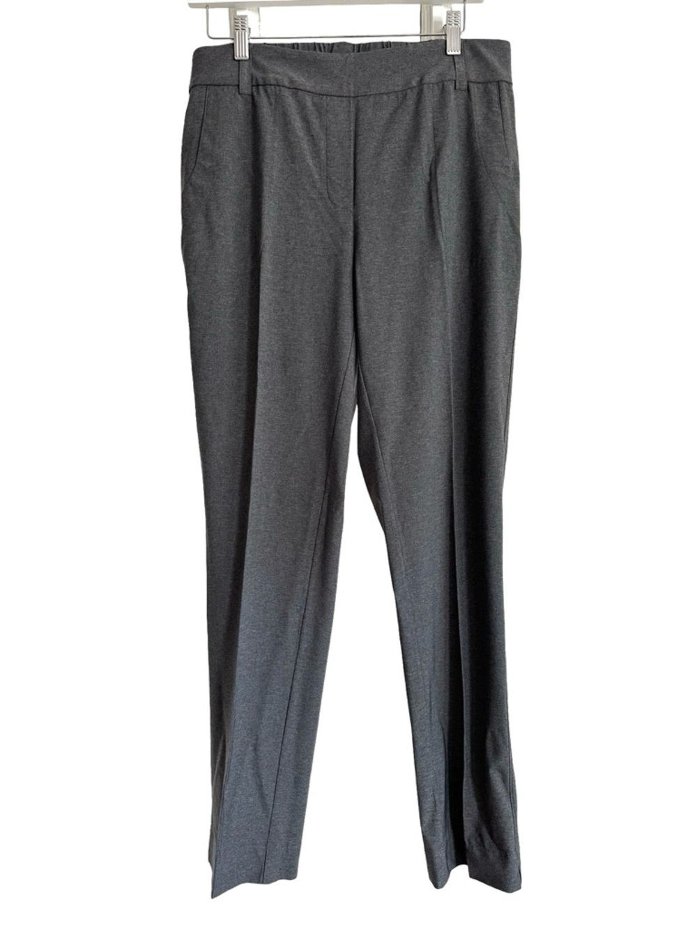 Belyn Key women's Gray Elastic Waistband Pants - SIZE M - MED MEDIUM